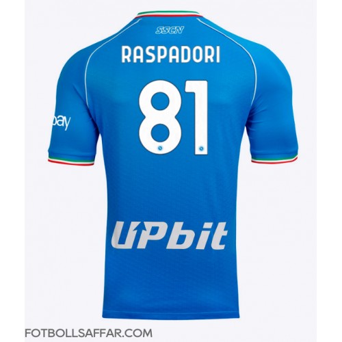 SSC Napoli Giacomo Raspadori #81 Hemmatröja 2023-24 Kortärmad